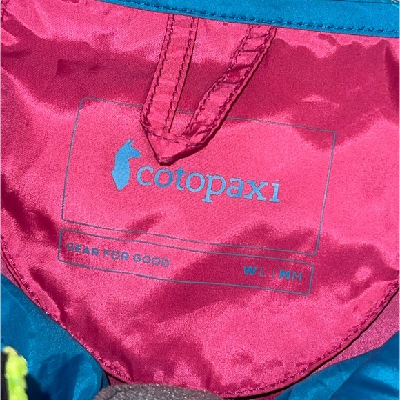 Cotopaxi Teca 1/2 zip Anorak color block hooded windbreaker. Size medium GUC - Picture 6 of 8